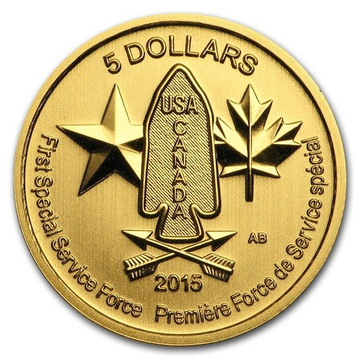 Fuerza de Servicios Especiales 1/10 oz Oro 2015