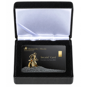 Lingote de oro de 0,5 g Heimerle Meule en estuche – set de regalo