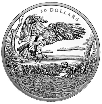 Canadá: Multifacética Familia Animal - Águilas Calvas 2 oz Plata 2022 Proof