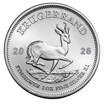 Krugerrand de plata de 1 onza 2026