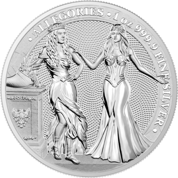 Alegorías: Italia y Germania 1 oz Plata 2020