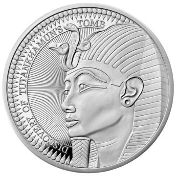 Tutankhamon Discovery 100th Anniversary £5 Plata 2022 Proof