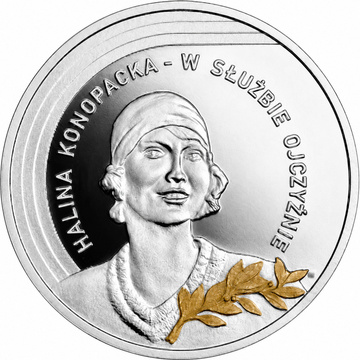 Moneda de plata Halina Konopacka – al servicio de la Patria 10 zloty Plata 2026 Proof Carpeta/Estuche