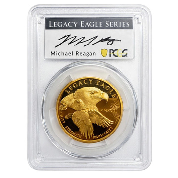 Islas Cook: Legacy Eagle, 1 onza de oro, 2023, Proof, PCGS PR70DCAM First Strike