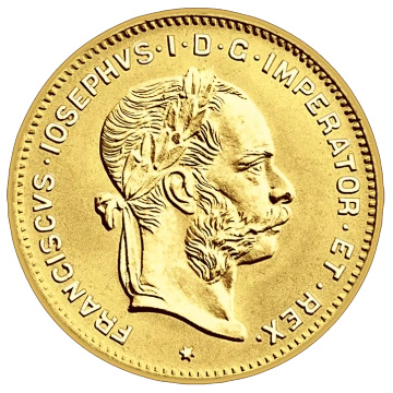 Moneda de oro Austria 4 florines 1892 NUEVA ACUÑACIÓN
