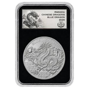Ruanda Blue Dragon 1 oz plata 2026 Reverse Proof