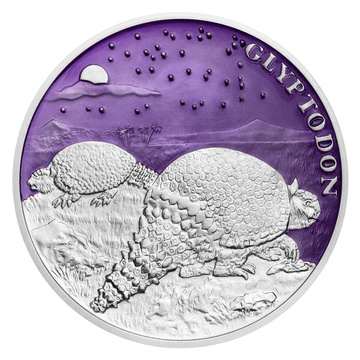 Moneda de plata Ice Age - Armadillo coloreada 42 g de plata 2026 Proof