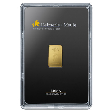 Lingote de Oro 2,5 g Heimerle Meule