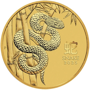 Perth Mint: Lunar III – Año de la Serpiente 1/20 oz Oro 2025