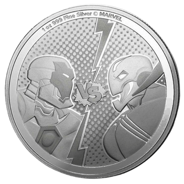 Niue: Marvel - Iron Man vs. Ultron 1 onza de plata 2025