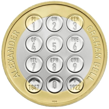Alexander Graham Bell Plata 2022 Proof