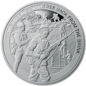 Back from the Brink 1 oz Plata Prueba de 2018