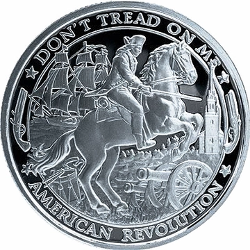 Patriota: Revolución Americana 1 oz Plata 2019 Prooflike Ronda