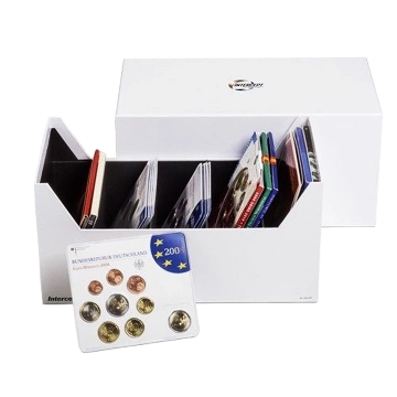 Caja de intercepción para juegos de monedas, postales, cartas y documentos