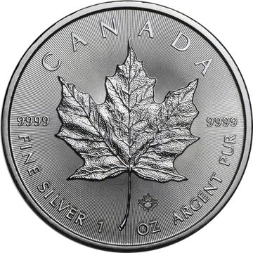 Hoja de Arce Canadiense 1 oz Plata
