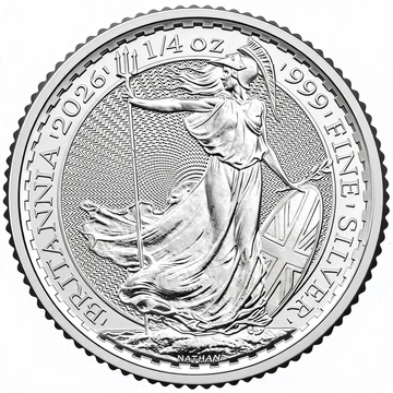 Britannia 1/4 oz Plata 2026