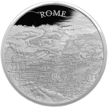 Vistas de la ciudad: Roma 1 oz Plata 2022 Proof
