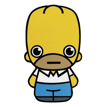 Tuvalu: Homer Simpson coloured 1 oz Silver 2022 Minted Minis Coin