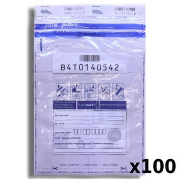 Sobre de seguridad bancaria B4 255x360 mm 100 piezas