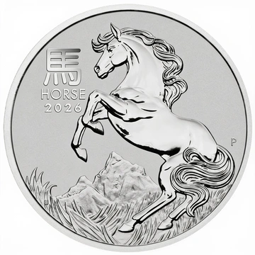 Moneda de platino Perth Mint: Lunar III - Año del Caballo 1/10 onza de platino 2026