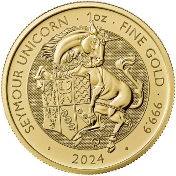 The Royal Tudor Beasts: The Seymour Unicorn 1 onza Oro 2024