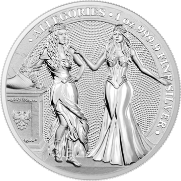 Alegorías: Italia y Germania 1 oz Plata 2020
