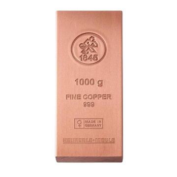 Set de 5 lingotes de cobre Heimerle Meule de 1000 gramos