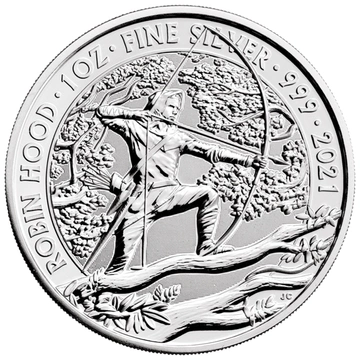 Mitos y Leyendas: Robin Hood 1 oz Plata 2021