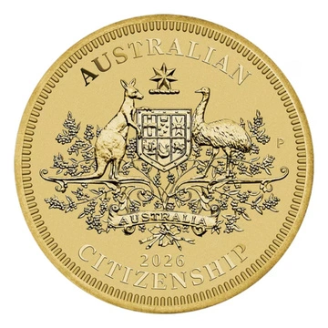 Perth Mint Australia: Australian Citizenship $1 2026 Moneda en Tarjeta
