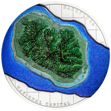 Islas Cook: 60 Años de Autogobierno coloreado 2 oz Plata 2025 Proof