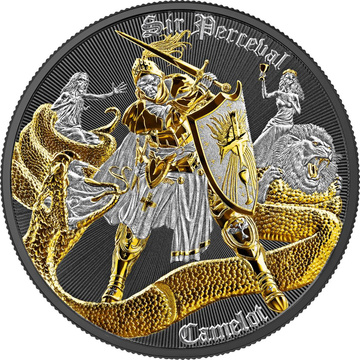 Niue Camelot - Sir Perceval 1 oz plata 2026 Multimetal