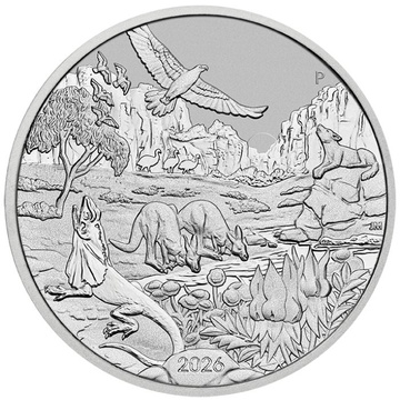 Moneda de platino Perth Mint: The Outback 1 onza Platino 2026