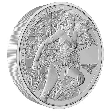 Niue: DC Comics - Wonder Woman 3 oz Plata 2023 Proof