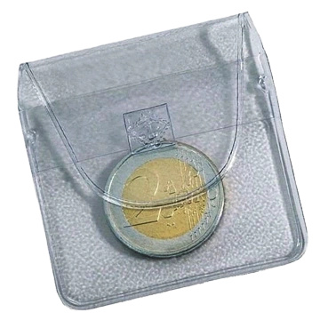 Leuchtturm - Pochette en plastique pour 1 pièce de monnaie jusqu'à 46 mm
