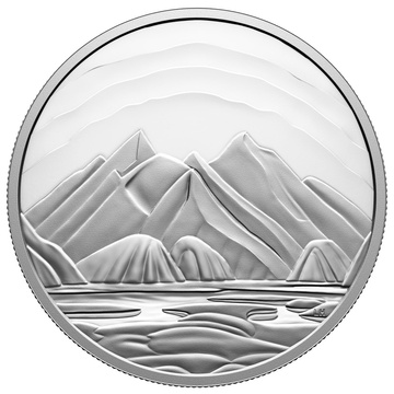 Canada : Montagnes de l'île de Baffin par Lawren S. Harris 5 oz Argent 2025 Preuve