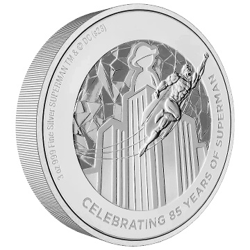 Niue : DC Comics - Superman 85e anniversaire de la bande dessinée 3 onces d'argent 2023 Proof