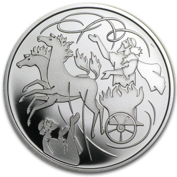 Elijah in the Whirlwind 1 NIS Argent 2011 Prooflike
