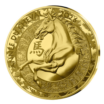 France : Année du Cheval 1/4 Once Or 2026 Preuve
