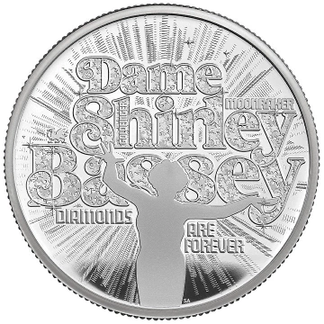 Dame Shirley Bassey 2 onces d'argent 2023 Proof