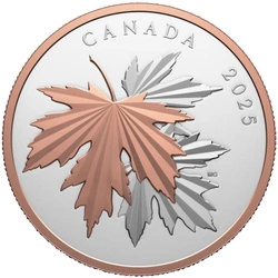 Feuille d'érable canadienne « Gleaming Maple Leaf » plaquée or 10 onces d'argent 2025 Proof