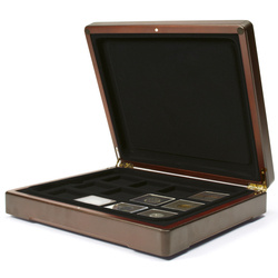 Leuchtturm - Coffret de présentation Mazzola pour 24 pièces Quadrum (palette noire)