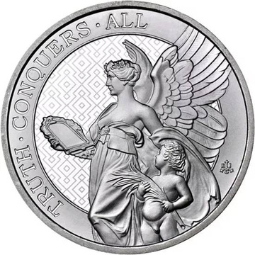 Les vertus de la reine : Vérité 1 once d'argent 2022