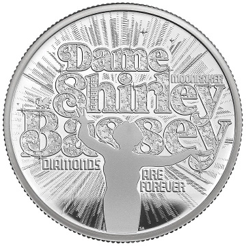 Dame Shirley Bassey 2 onces d'argent 2023 Proof
