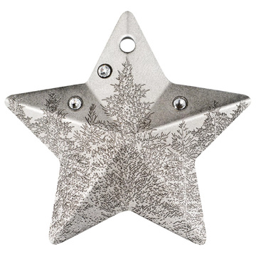 Îles Cook : Décoration de Noël - Ciel étoilé 1 once d'argent 2024 Silk Coin