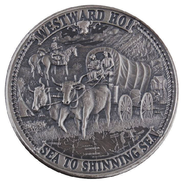 Frontiers : Westward Ho 1 once d'argent 2020 antique ronde