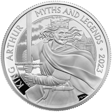 Myths & Legends : King Arthur 1 once d'argent 2023 Proof