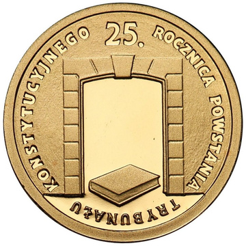 Pièce en or 25e anniversaire de la création du Tribunal constitutionnel 25 zlotys 2010 Proof
