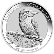 Kookaburra 1000 grammes d'argent 2021