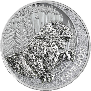 Germania Mint : Megafaune – Lion des cavernes 1 once Argent 2026