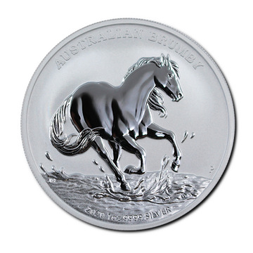 Cheval sauvage australien - Brumby 1 once d'argent 2020